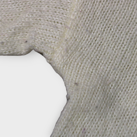 Ling Cotton Sweater Women Large Block Color Angora Rabbit Hair Blend - Picture 10 of 11